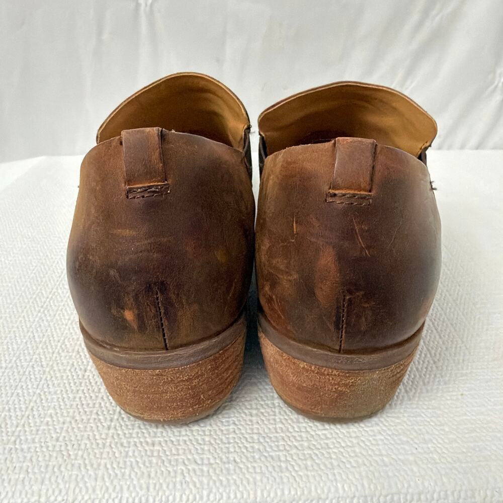 Korks Shoes Size 11M Gertrude Brown Leather Slip On - Picture 5 of 8